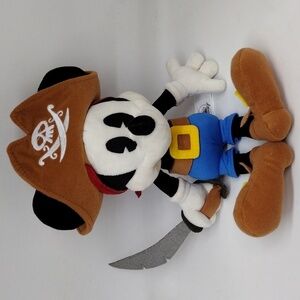 Disney‎ Parks Swashbuckler Pirate Mickey Mouse Plush 13"